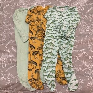 kate quinn Kids One Pieces Footies - Mint, Mustard, Green